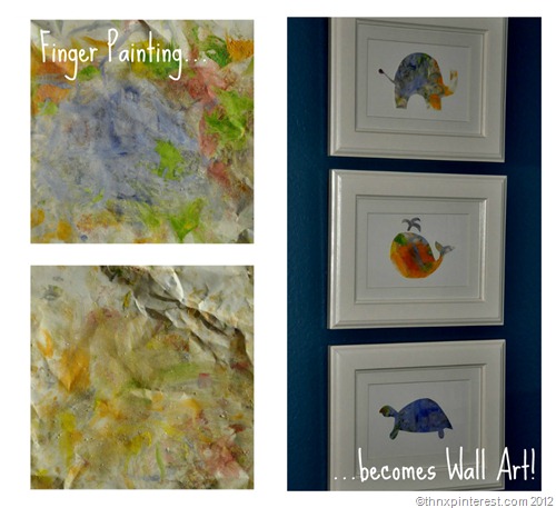 Finger Painting becomes Wall Art